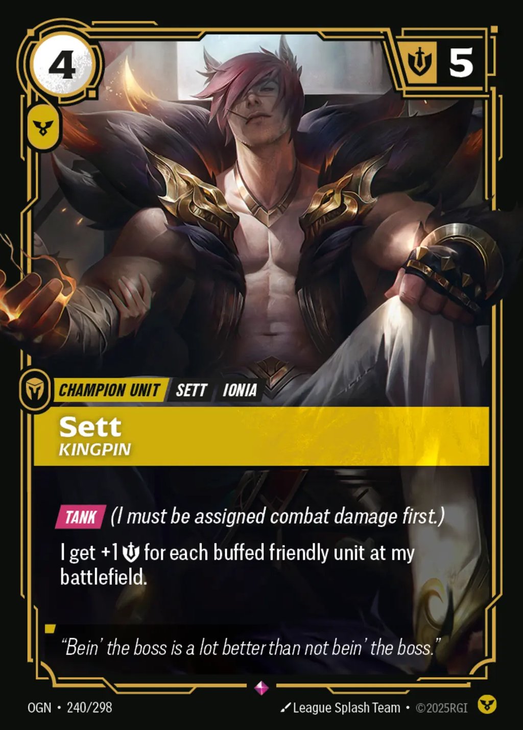 Sett, Kingpin