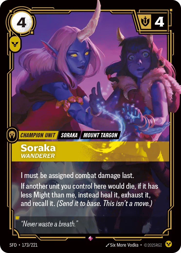 Soraka, Wanderer