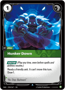 Hunker Down