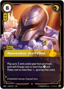 Remember the Fallen