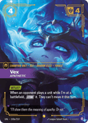 Vex, Apathetic