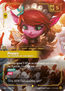 Poppy, Protectrice des faibles