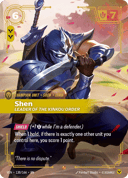 Shen, Leader of the Kinkou Order