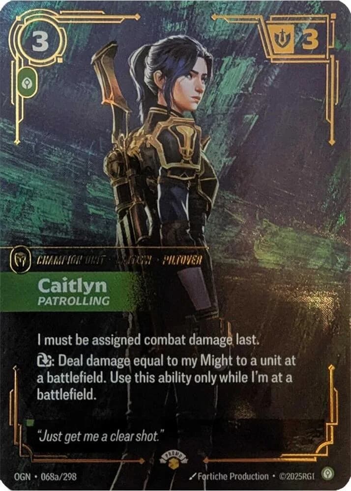 Caitlyn, Patrouilleuse