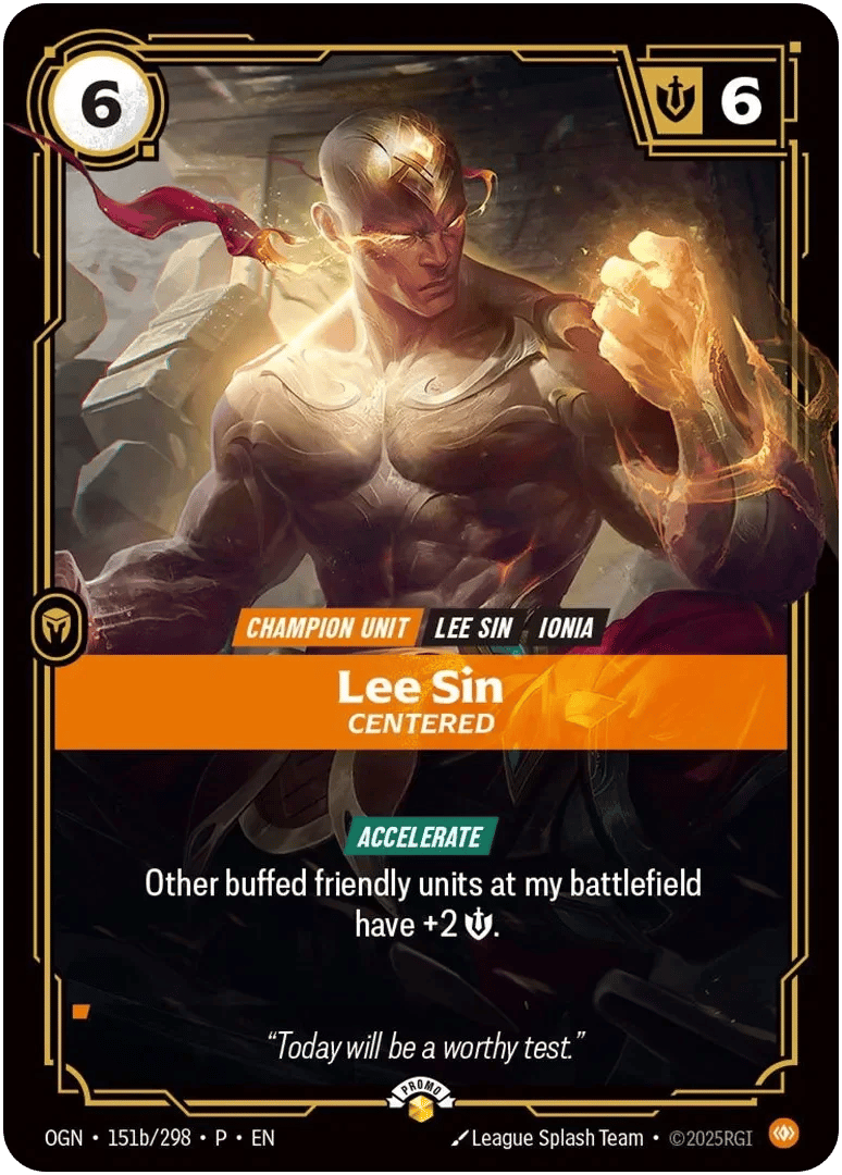Lee Sin, Centered