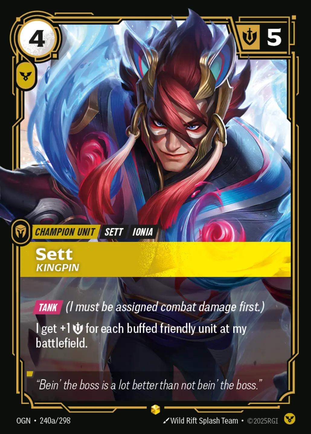 Sett, Kingpin