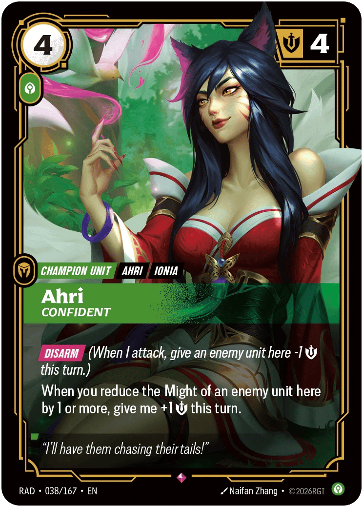 Ahri, Confident