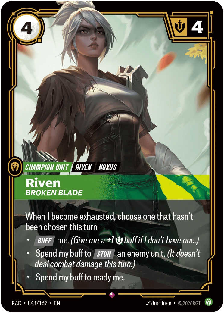 Riven, Broken Blade
