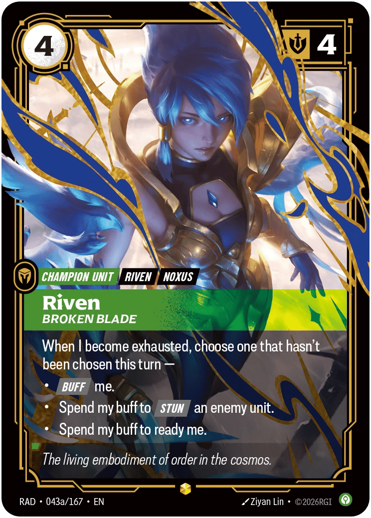 Riven, Broken Blade
