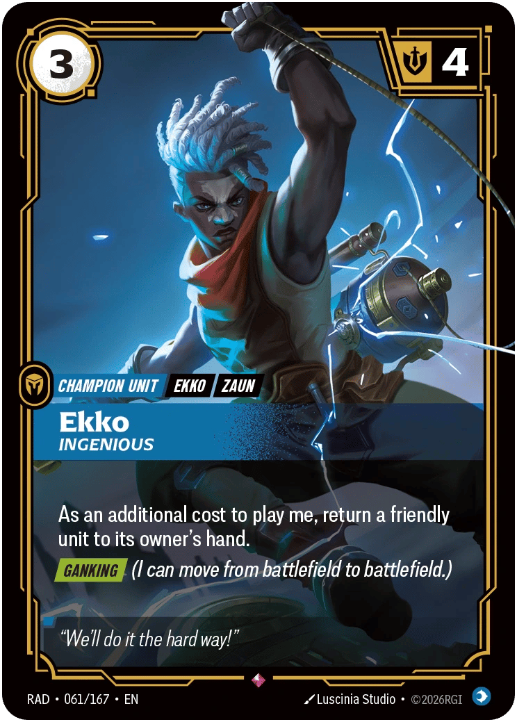 Ekko, Ingenious