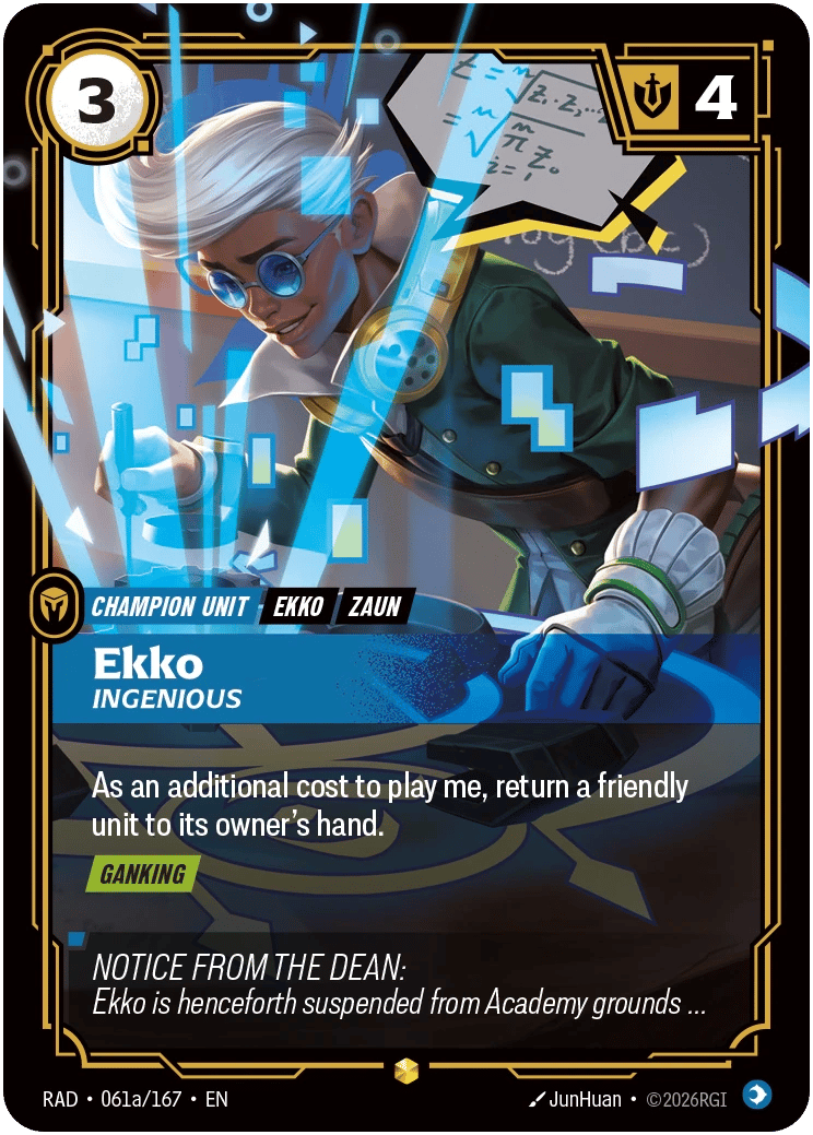 Ekko, Ingenious