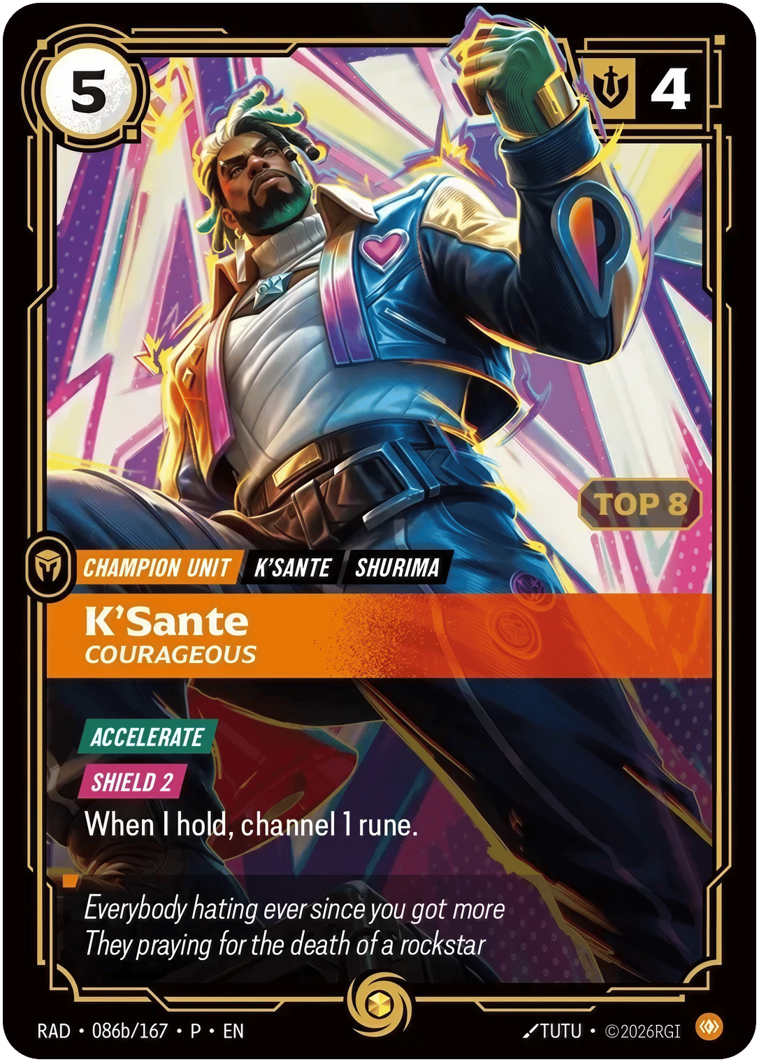 K'Sante, Courageous