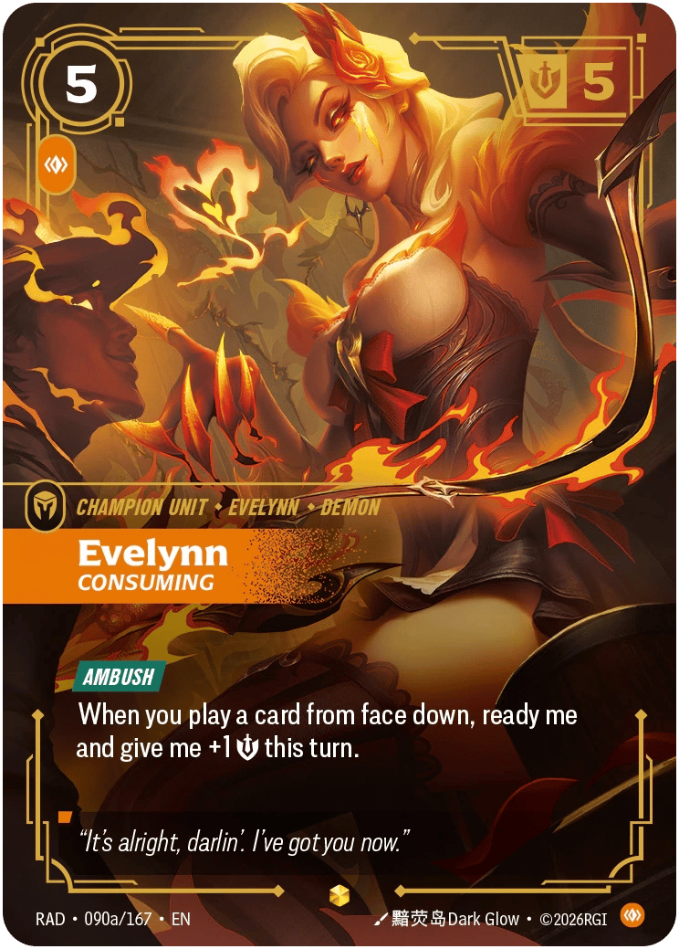 Evelynn, Consuming