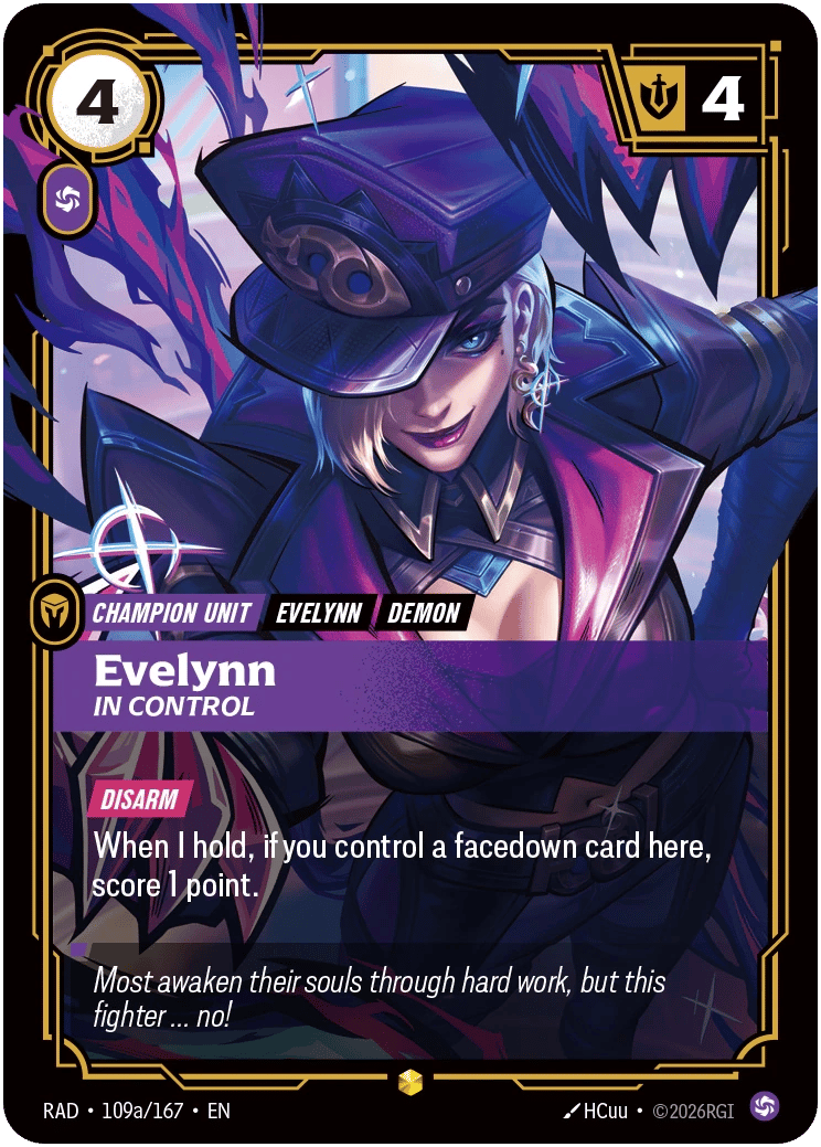 Evelynn, in Control