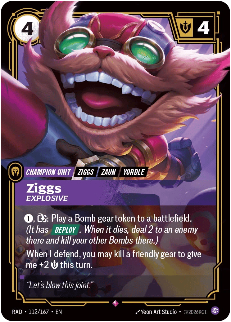 Ziggs, Explosive