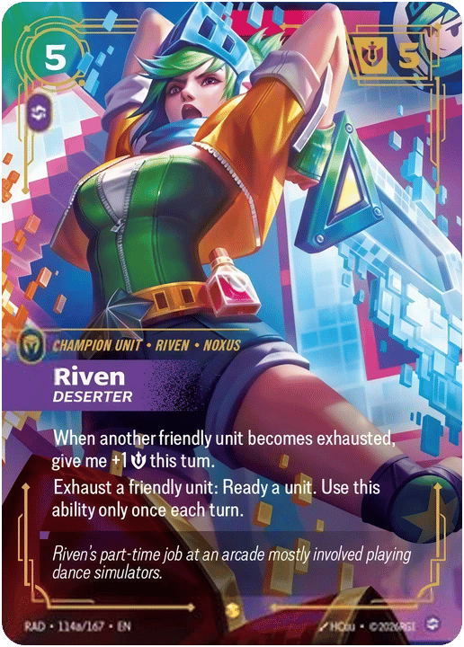 Riven, Deserter