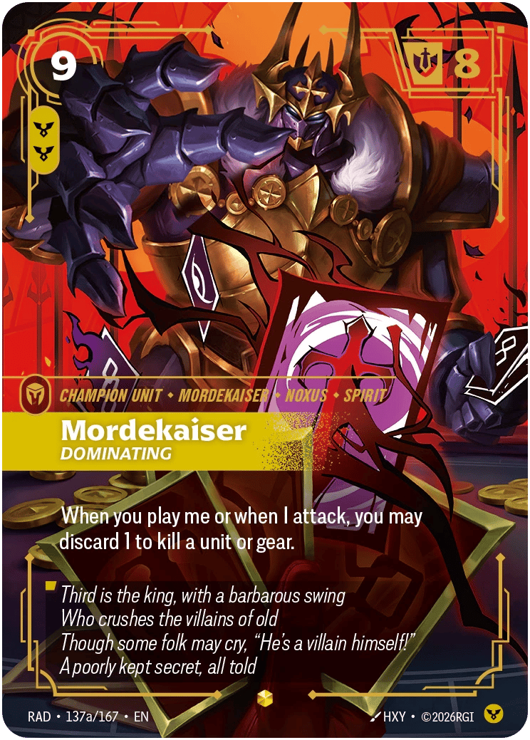Mordekaiser, Dominating
