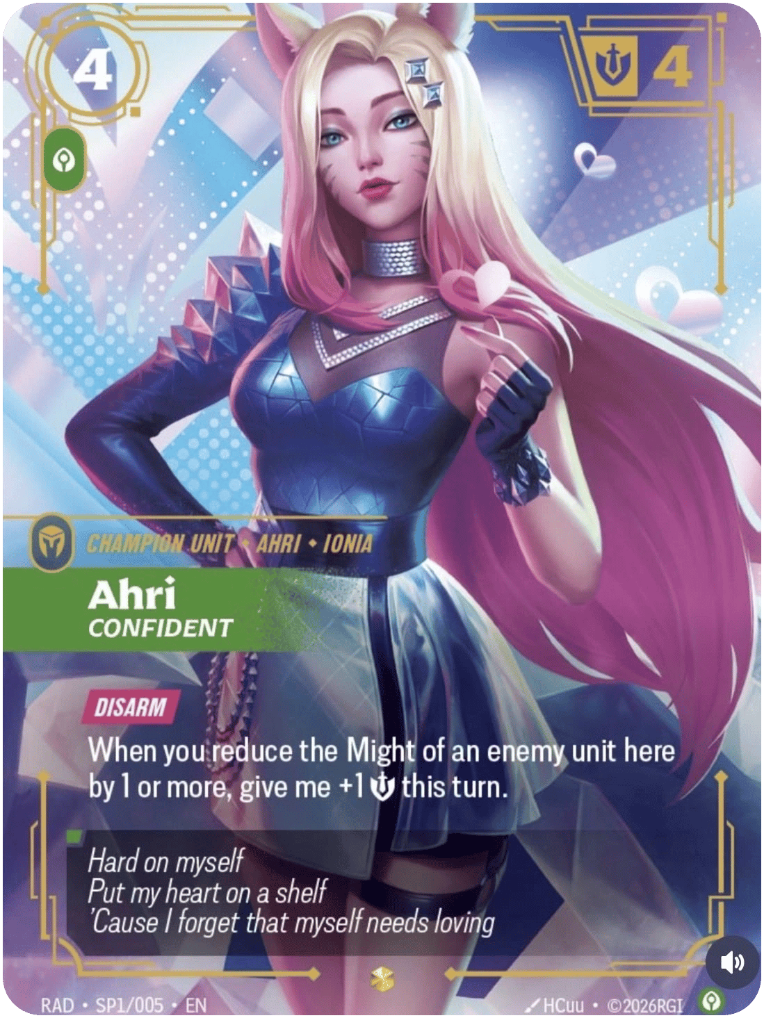 Ahri, Confident