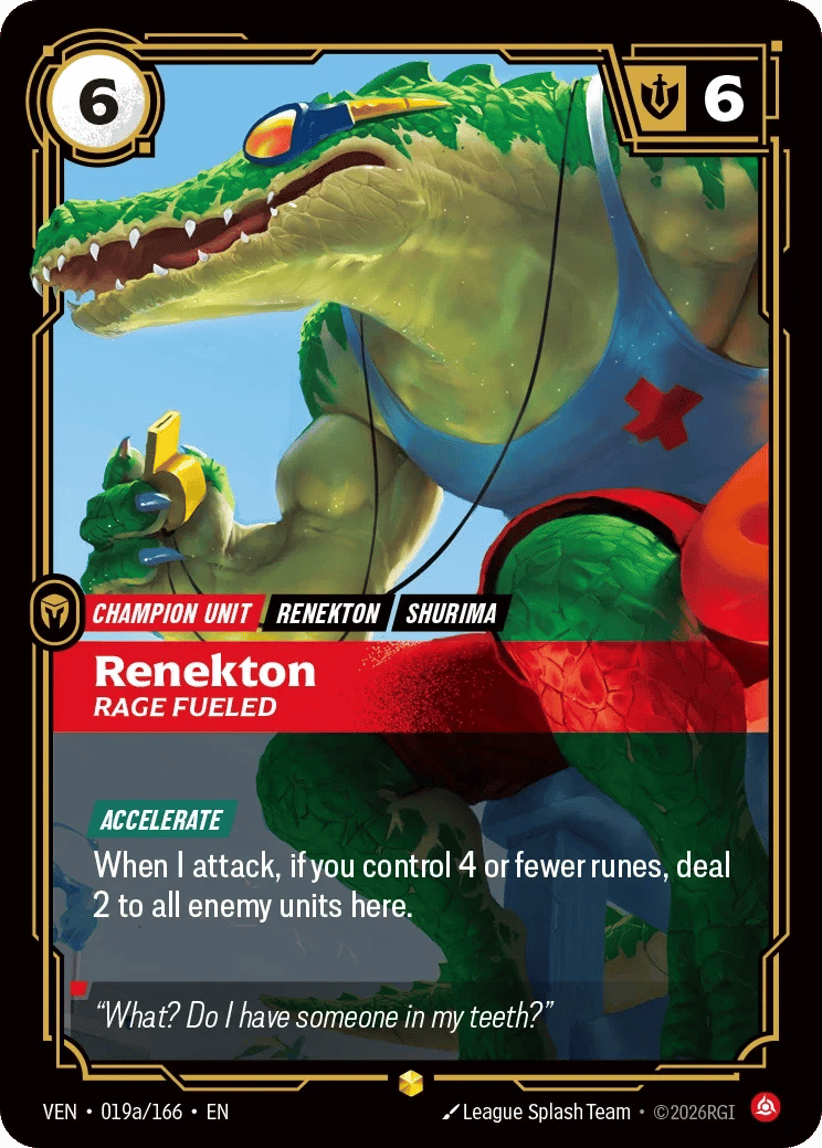 Renekton, Rage Fueled