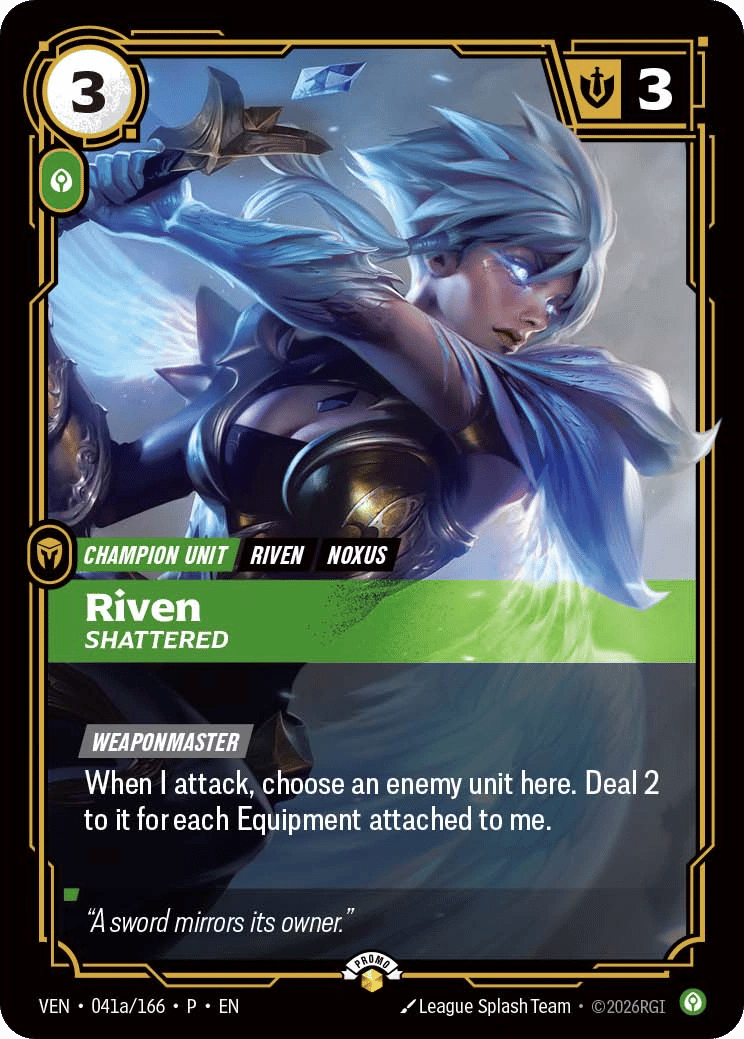 Riven, Shattered