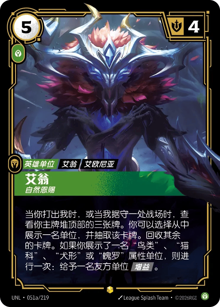 艾翁，自然恩赐