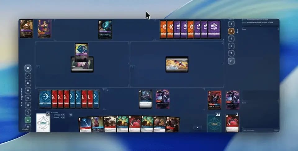Rift Atlas simulator showing players communicating showdown intent.