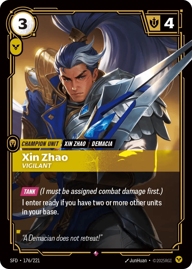Xin Zhao, Vigilant
