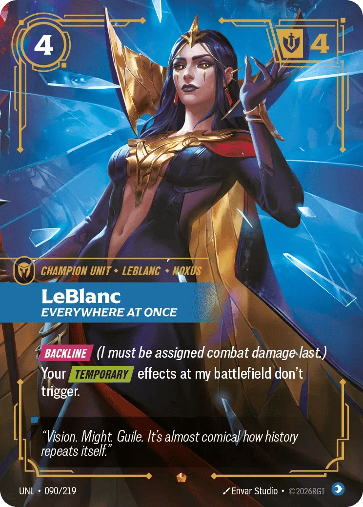 LeBlanc, Everywhere at Once