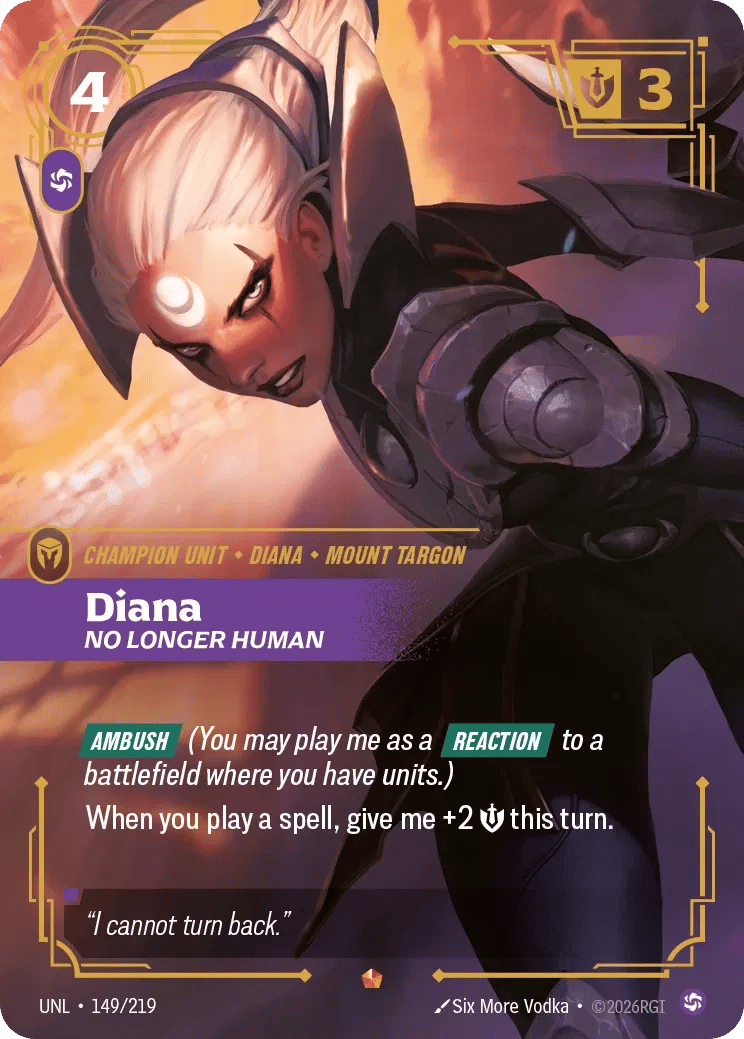 Diana, No Longer human