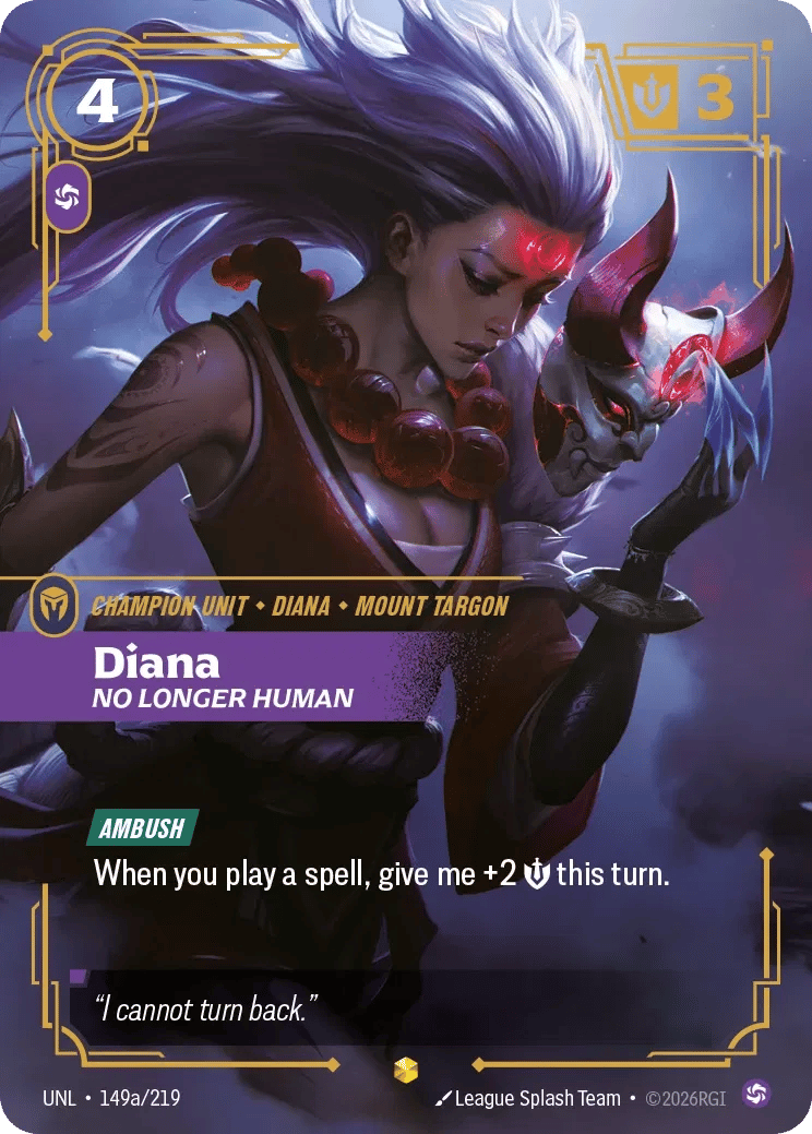 Diana, No Longer human
