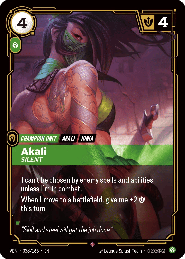 Akali, Silent
