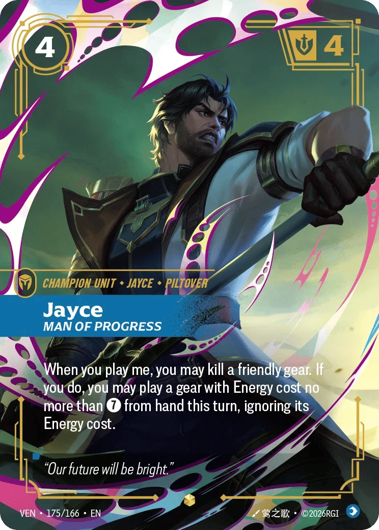 Jayce, Man of Progress