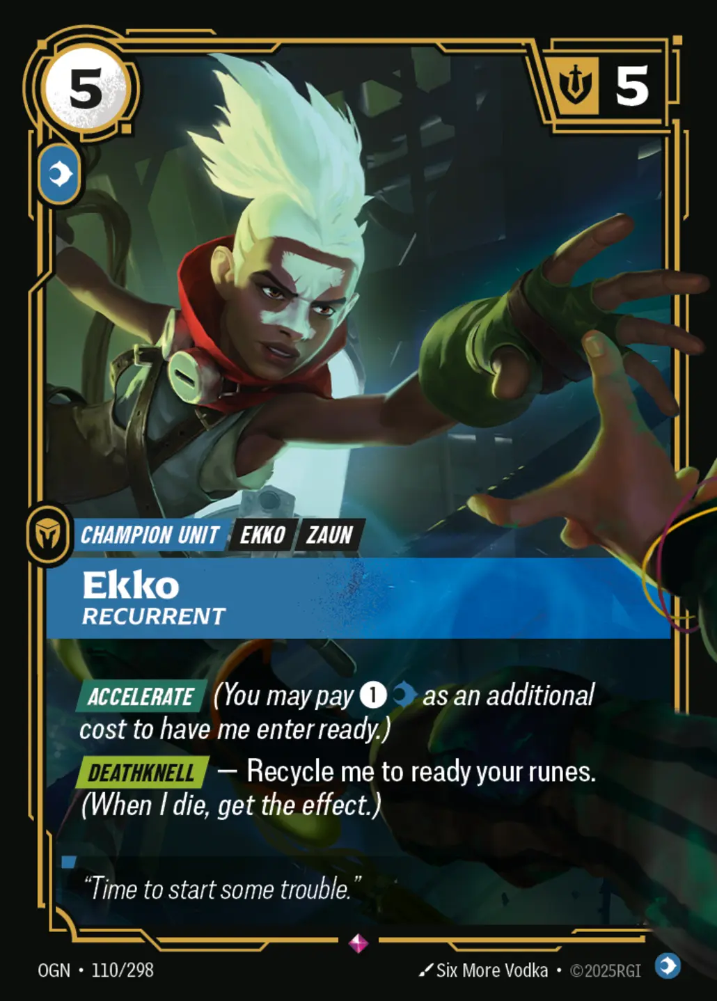 Ekko, Recurrent - OGN-110 | Rift Atlas