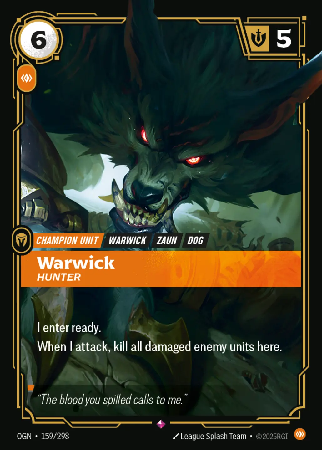 Warwick, Hunter - OGN-159 | Rift Atlas