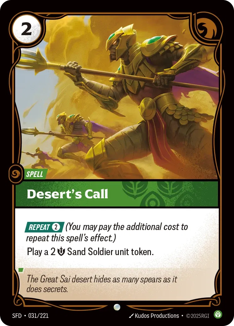 Desert's Call - SFD-031 | Rift Atlas